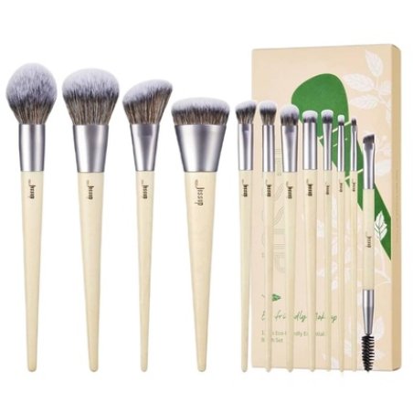 Jessup Eco-Friendly Makeup Brush Set Of Twelve Makeup Brushes T327