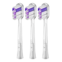 Laifen 30102-000026 toothbrush head 3 pc(s) Transparent, Violet, White