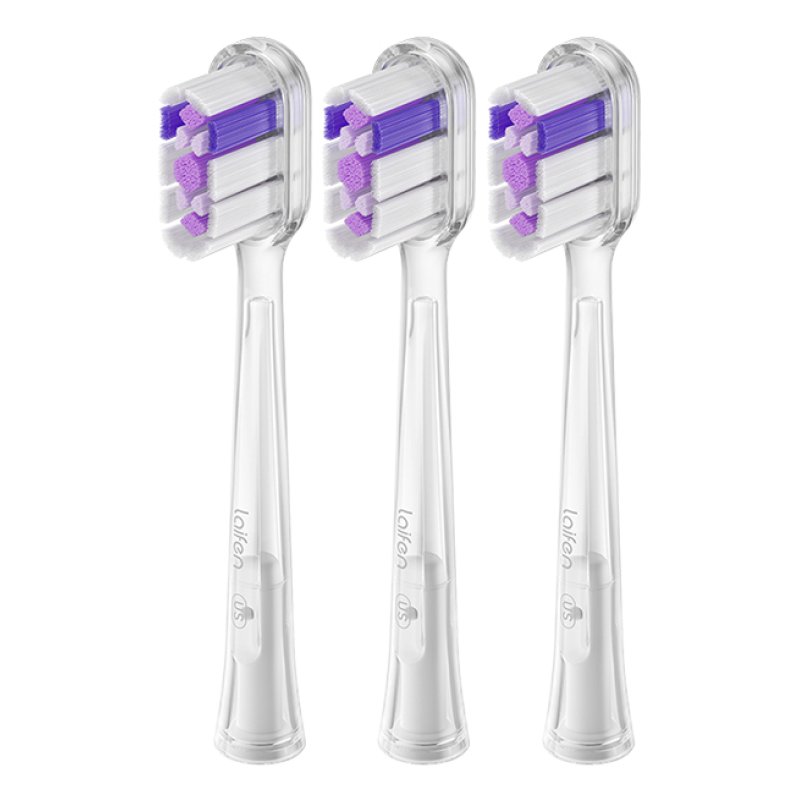 Laifen 30102-000026 tête de brosses 3 pièce(s) Transparent, Violet, Blanc