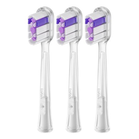 Laifen 30102-000026 toothbrush head 3 pc(s) Transparent, Violet, White