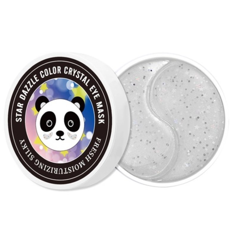 Sersanlove Star Collagen Eye Patches With Hyaluronic Acid And Natural Extracts Colorful Panda - 60 Pieces