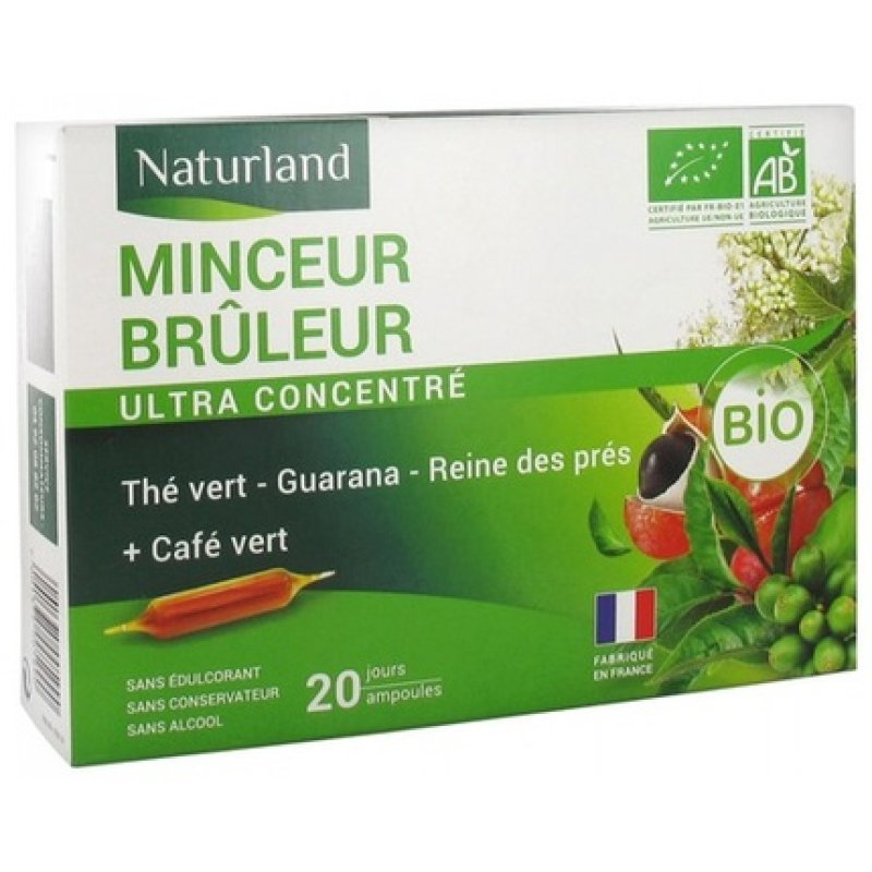 Naturland Slimming Burner Organic 20 Drinkable Phials 10ml