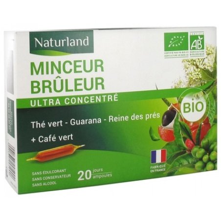 Naturland Slimming Burner Organic 20 Drinkable Phials 10ml