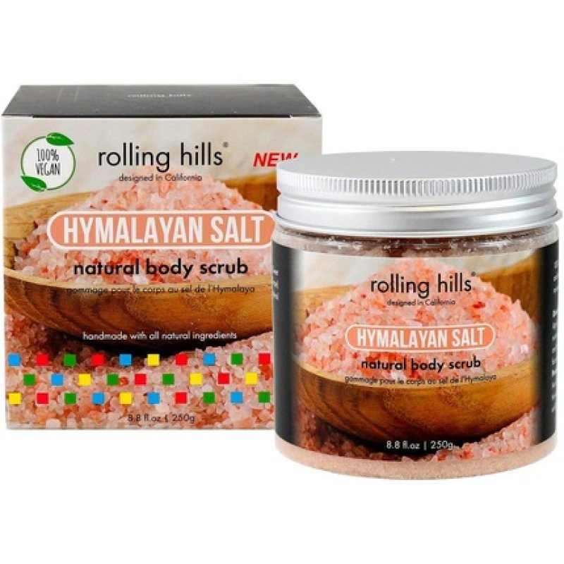 Rolling Hills Natural Scrub with Himalayan Salt Body and Face Scrub 100