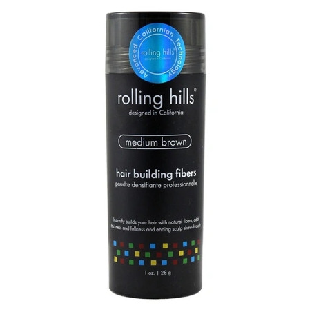 Rolling Hills Hair Building Fibers Medium Brown - 28g