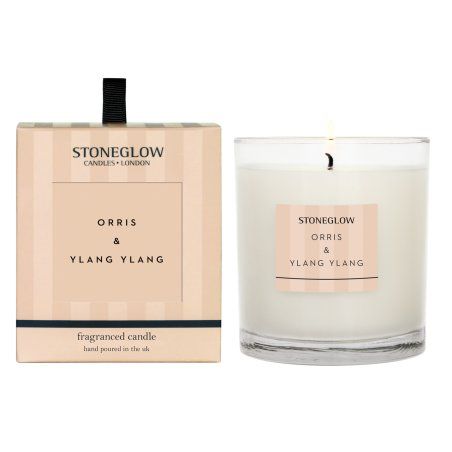 Stoneglow 6820O wax candle Cylinder Ylang-ylang Transparent, White 1 pc(s)
