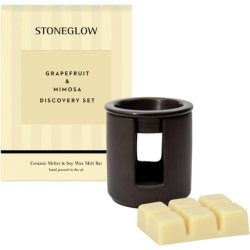 Modern Classics Grapefruit & Mimosa Ceramic Wax Melter & Soy Wax Melt Bar