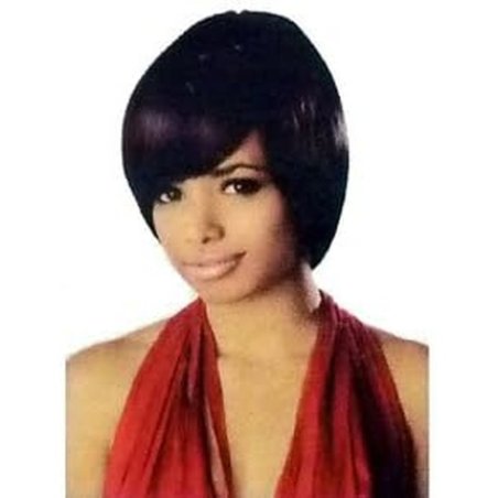 Sleek Human Hair Wig Style Eva 1B