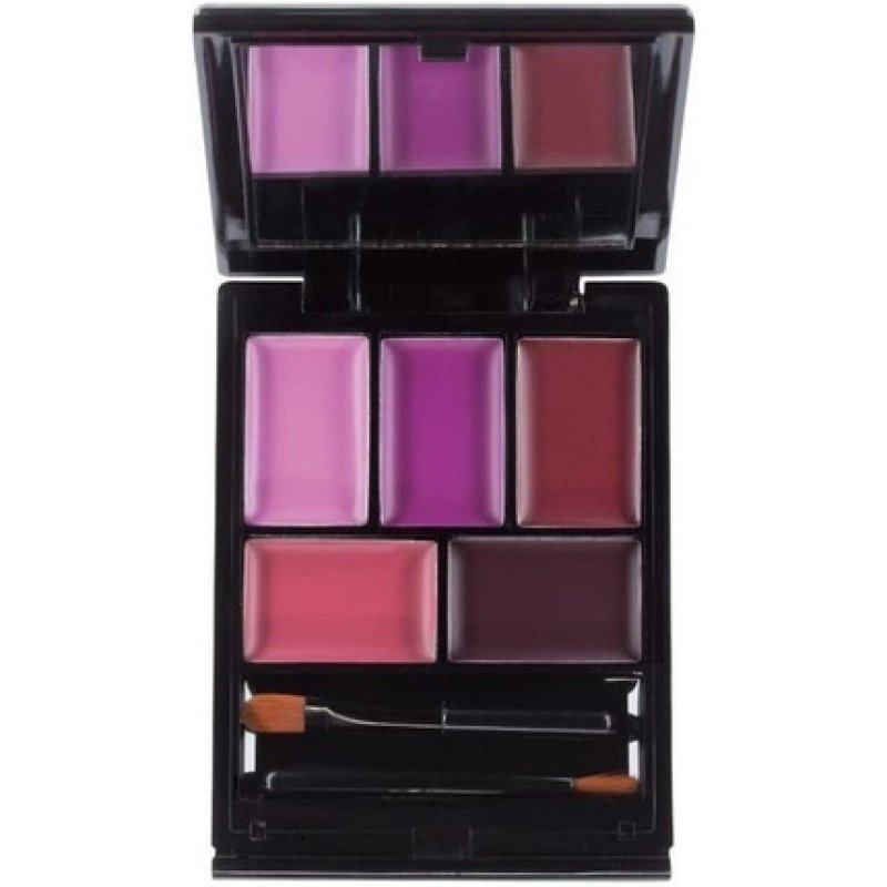 MUA Pro Paintbox Lip Palette Imperial Plums Matte and Gloss Lip Palette Purples and Plum Red