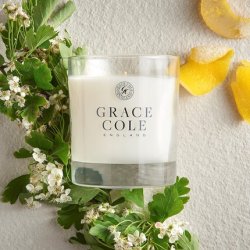Grace Cole Nectarine Blossom & Grapefruit Candle Luxurious Scent 200g