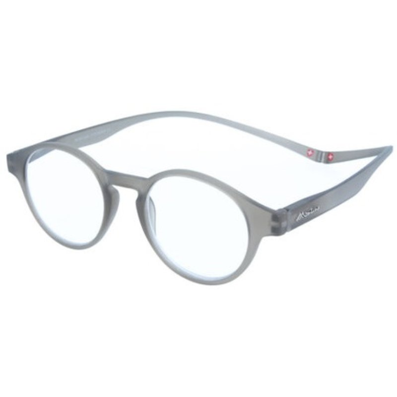 Montana Reading Glasses MR60 with Magnetic Temple Ends and Case in Grey