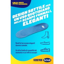 Scholl GelActiv Insoles for Formal and Elegant Shoes with GelWave Shock Absorbing Technology Size S