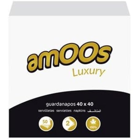 Amoos Napkins 2 Ply 40x40cm 50x0g Total 0g
