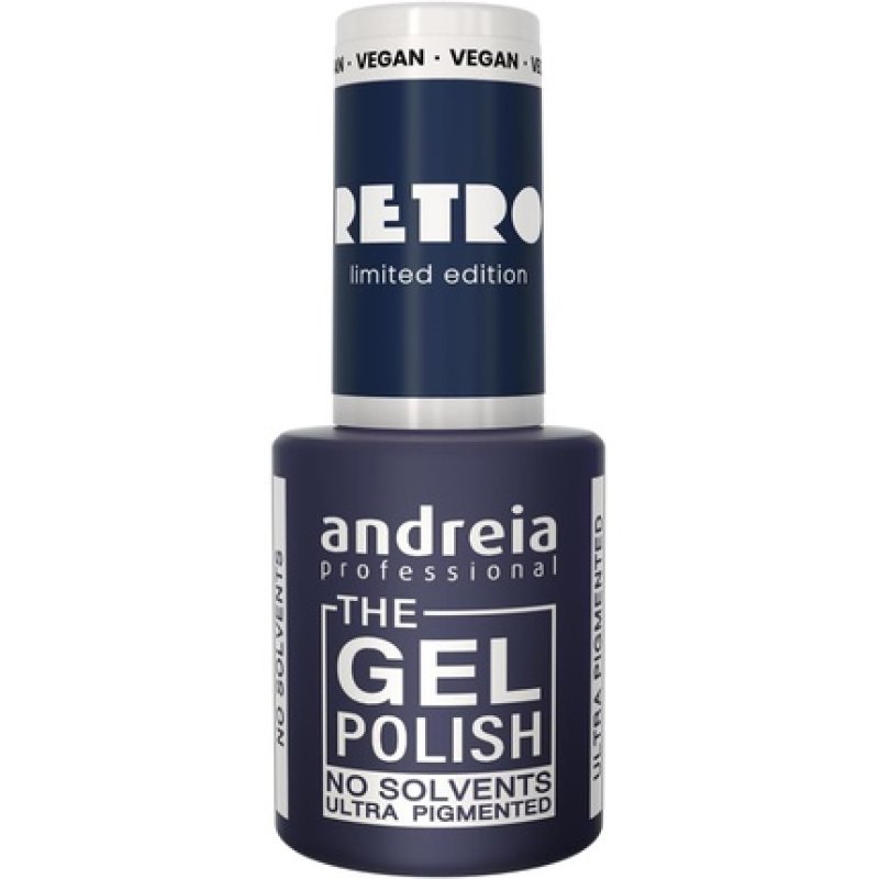Andreia Professional The Gel Polish Solvent Free Gel RETRO Limited Collection Colour RT2 Sophisticated Dark Blue