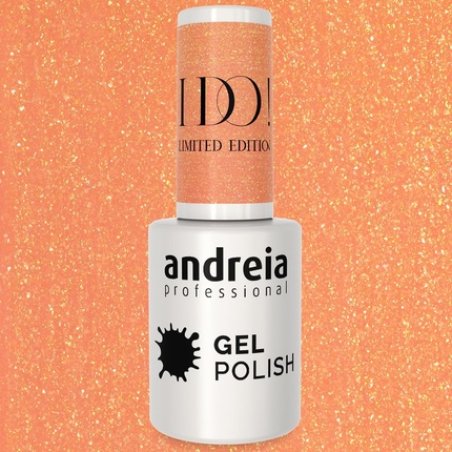 Andreia Professional Semi-Permanent Nail Gel Polish I DO Limited Collection Colour ID2 Nude with Gold Sparkles 10.5ml