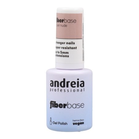 Andreia Gel Polish Fiber Base Color Cover Nude - 10.5 Ml