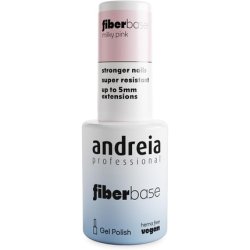 Andreia Professional Fiber Gel Base Coat for Nails High Viscosity Builder Enriched with Synthetic Fibers Vegan and Hema