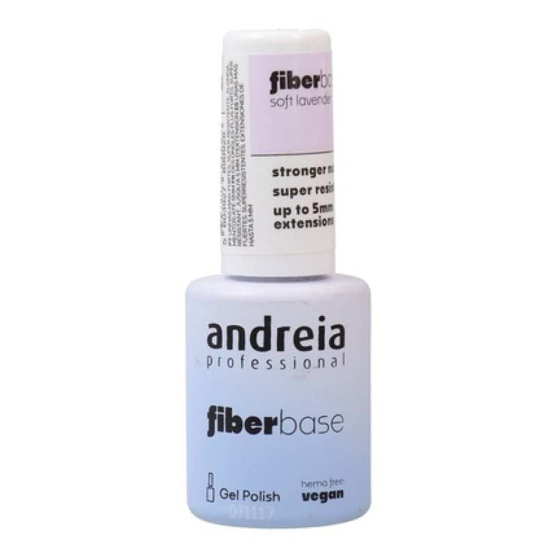 Andreia Gel Polish Fiber Base Color Soft Lavender - 10.5 Ml