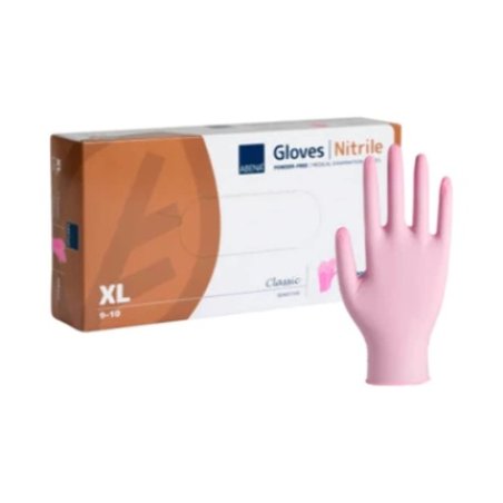 Abena Pink Nitrile Gloves Size X Large