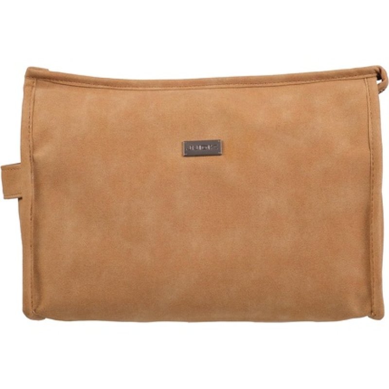 JJDK Woody Suede Toiletry Bag Beige