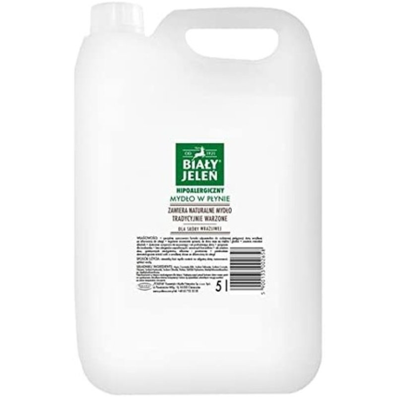 Biały Jeleń Hipoalergiczny Mydło W Płynie Zapas 5l