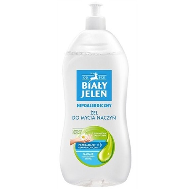 New White Deer Dishwashing Gel Chamomile 1L Hypoallergenic Skin-Friendly