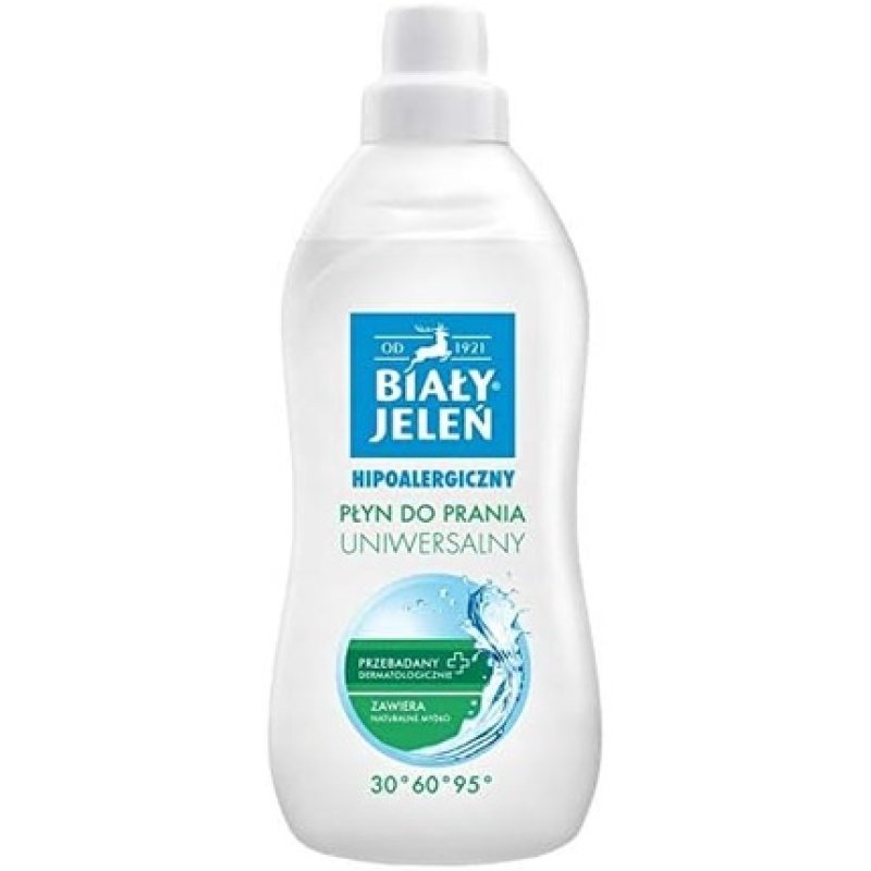 Bialy Jelen Hypoallergenic Washing Liquid for Colored and White Fabrics 1000ml