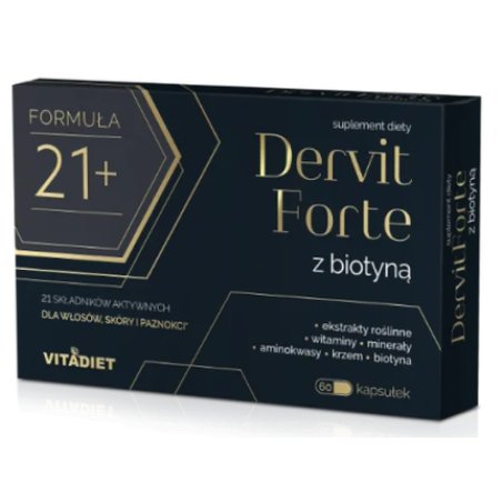 Vitadiet Dervit Forte with Biotin 60 Capsules