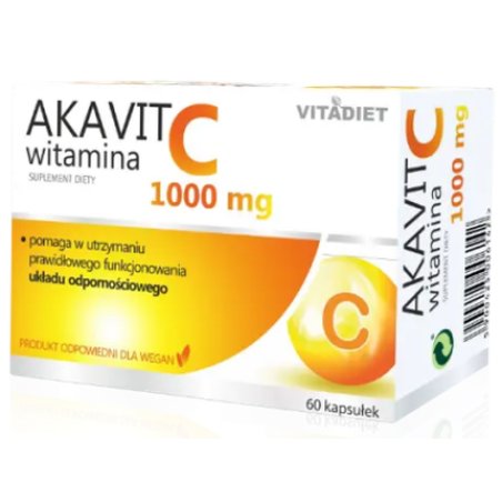 Vitadiet Akavit Vitamin C 1000mg 60 Capsules