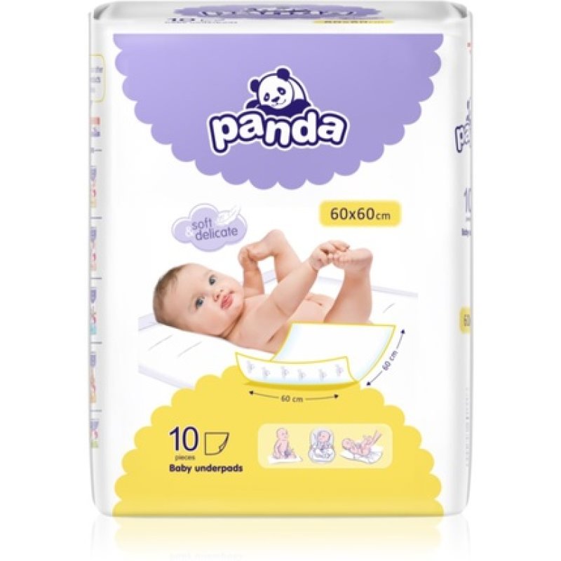 BELLA Disposable Panda Changing Mat 60x60cm - Pack of 10