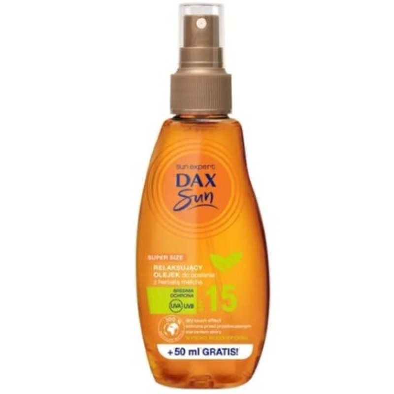 DAX Sun Relaxing Suntan Oil with Matcha Tea SPF 15 Spray 200ml