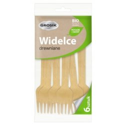 Jan Niezbedny Wooden Disposable Forks 6 Pieces