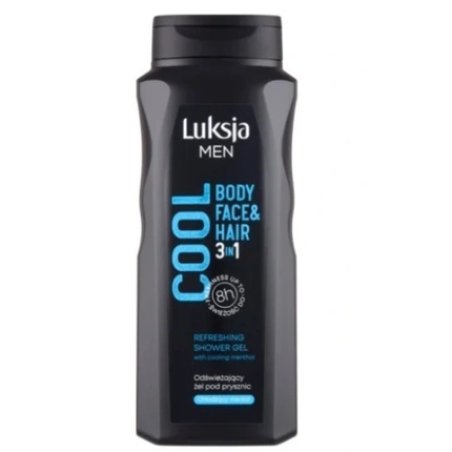 Luksja Cooling Hydration Shower Gel - Ultimate Rejuvenating Cleanser, 500ml