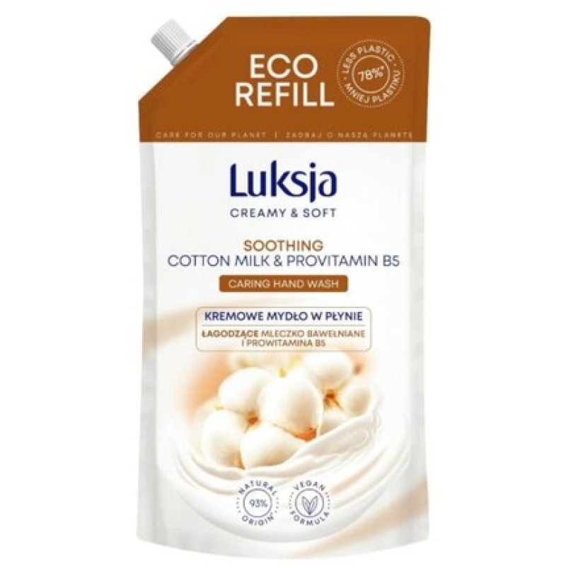 Luxja Creamy Soft Soap with Cotton Milk and Provitamin B5 900ml