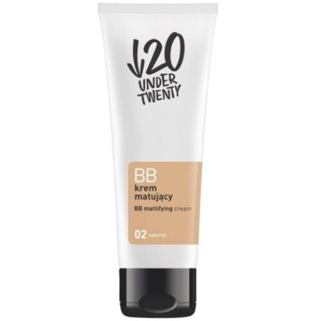 Matujący BB Cream 02 Natural 60ml Under Twenty