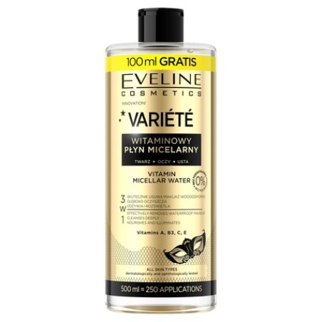 Eveline Variety Vitamin Micellar Water For Face 500ml