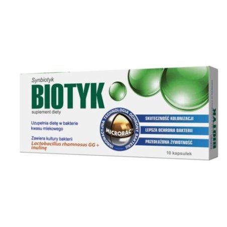 Biotyk 04g 10 Capsules Maintains the Proper Intestinal Flora