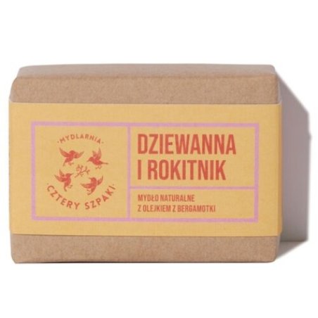 Mydło natural w kostce Dziewanna i Rokitnik 110g Mydlarnia Czter