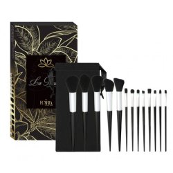 Ecarla 13-Piece Makeup Brush Set - Black