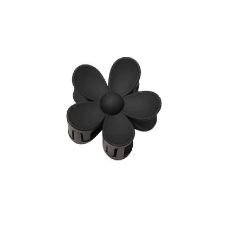 Ecarla Flower Hair Clip Xl, Black