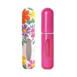 Ecarla Travel Atomizer Set 2 Pieces - Pink And Floral, 2x 5 Ml