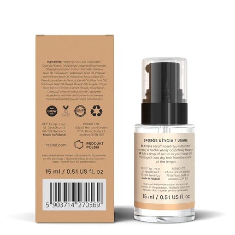 RESIBO Smoothing and Split End Serum 15ml