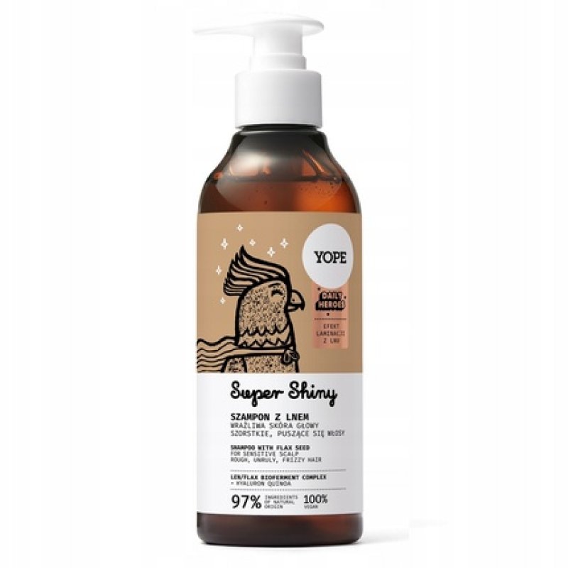 Yope Daily Heroes Super Shiny Shampoo With Flax 300ml