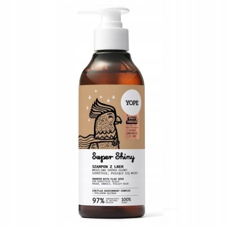 Yope Daily Heroes Super Shiny Shampoo With Flax 300ml
