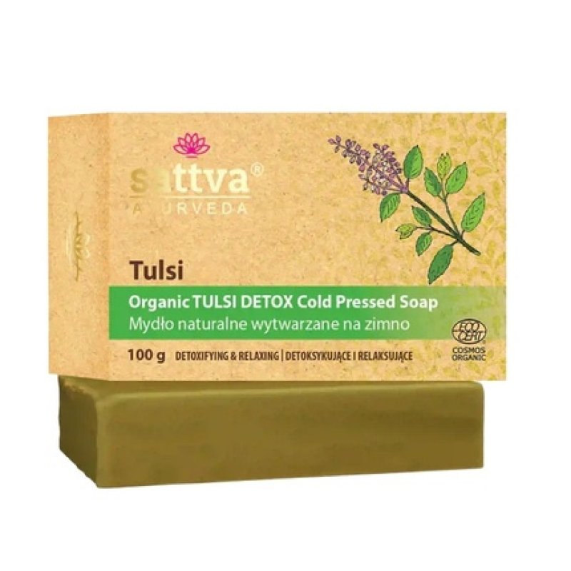 Sattva Organic Cold-Processed Soap Tulsi 100g