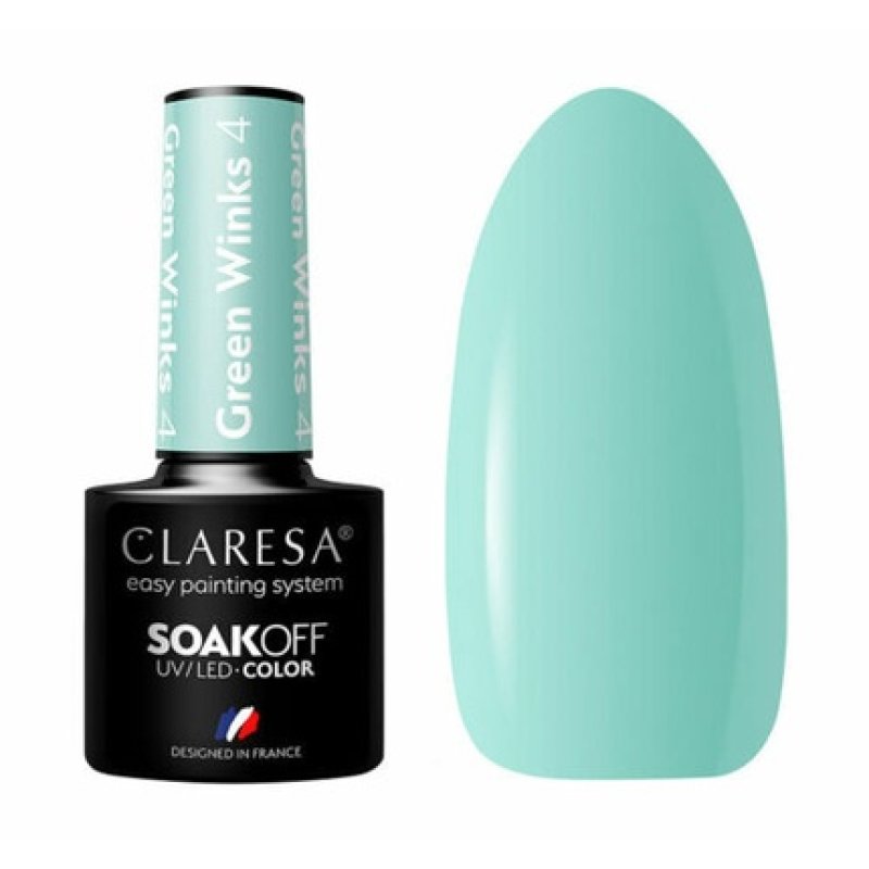 Claresa Soak Off Hybrid Nail Polish Green Winks 4 5g