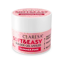 Claresa Builder Gel Glimmer Pink 90 Grams