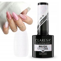 Claresa Brush Easy Gel 10 Milky White One Part Gel in a Bottle