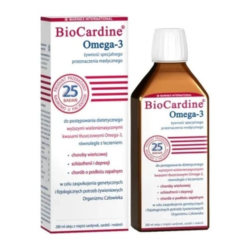 Biocardine Omega-3 Sardine and Mackerel Muscle Oil Liquid 200ml