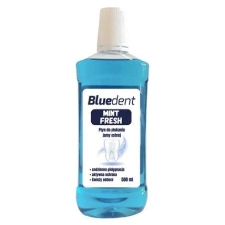 Bluedent Premium Mint Mouthwash 500ml - Advanced Oral Health Solution